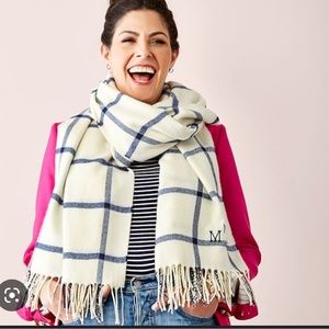 Mark and Graham new windowpane monogram scarf!